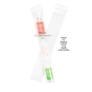 Crystal Clear Plastic Zip Bags with Vent Hole 2" x 12" 50 pack